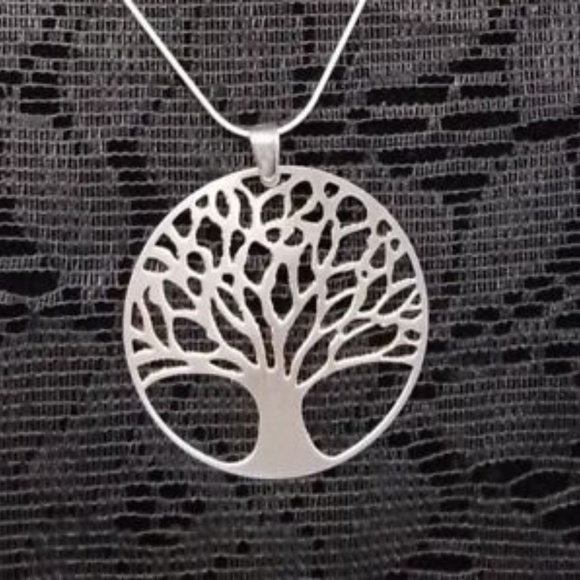 sterling silver tree of life chain and pendent - Picture 3 of 7